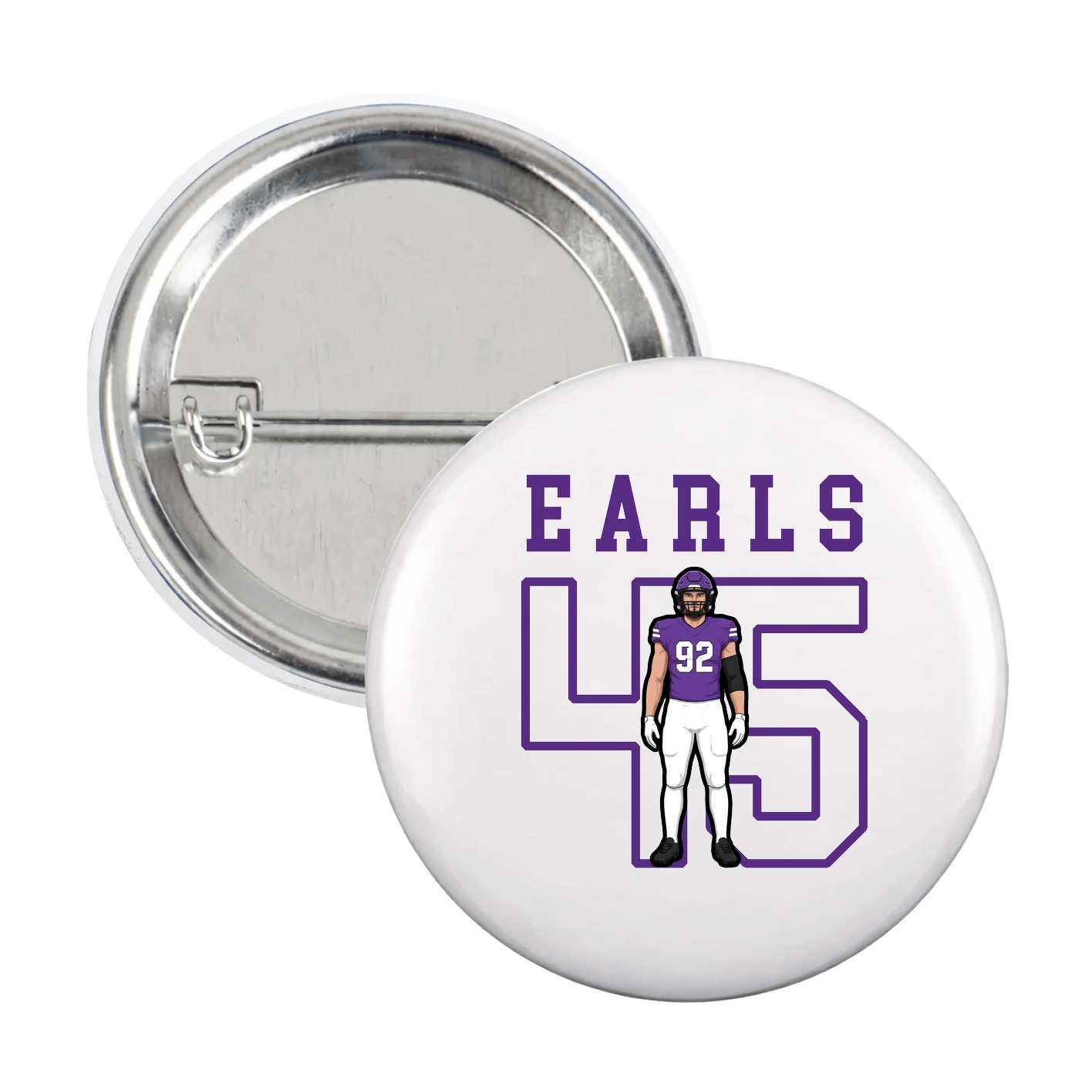 Game Day Button — Shirsey in White
