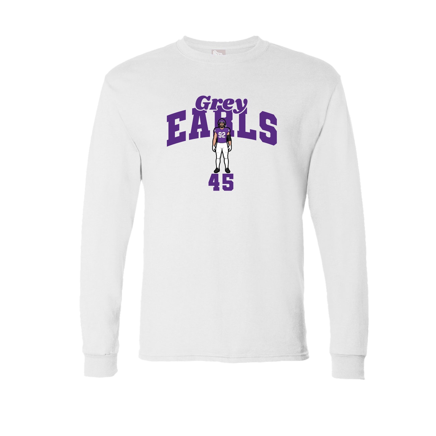 Long Sleeve Tee — Signature Arch in White