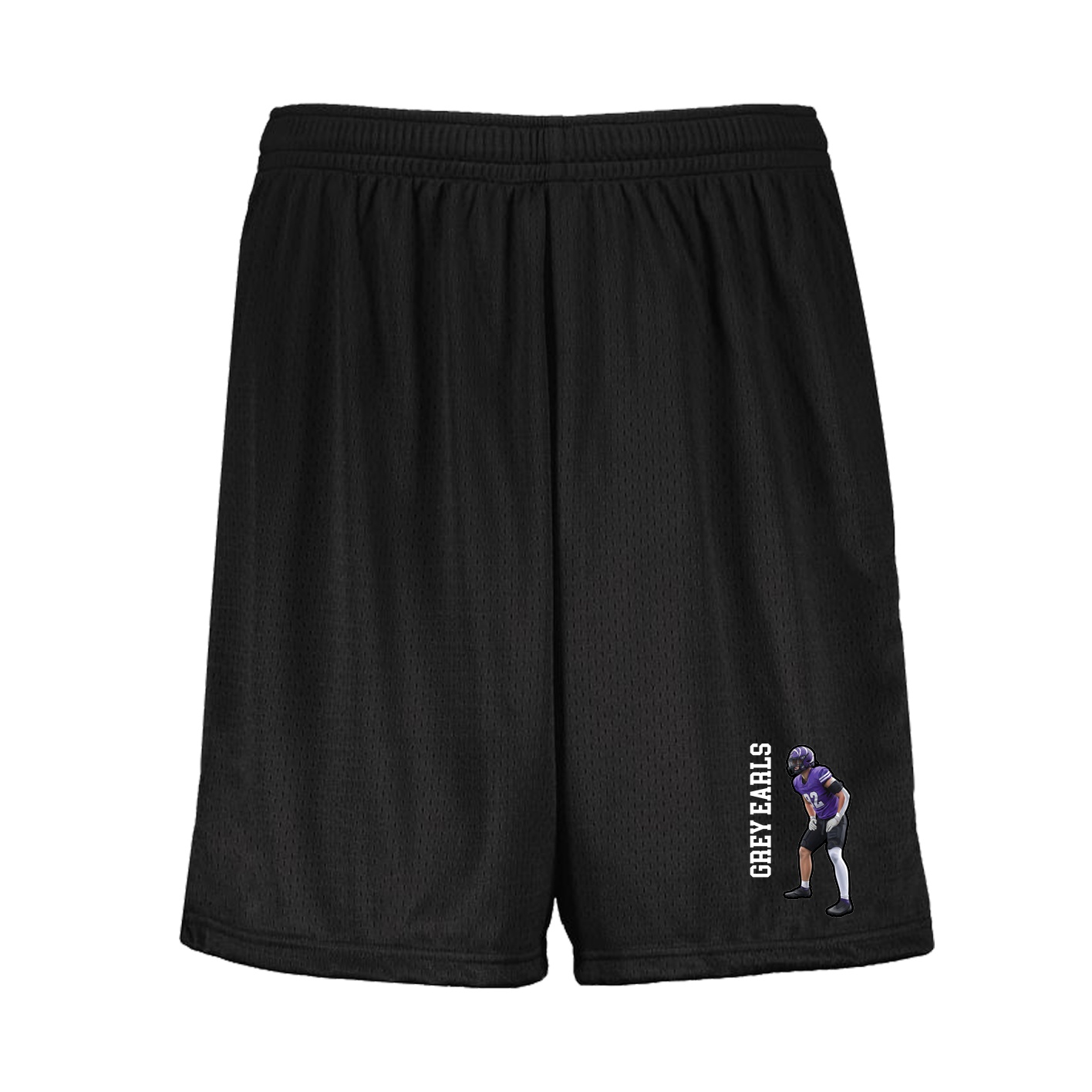 Shorts — Name Vertical in Black
