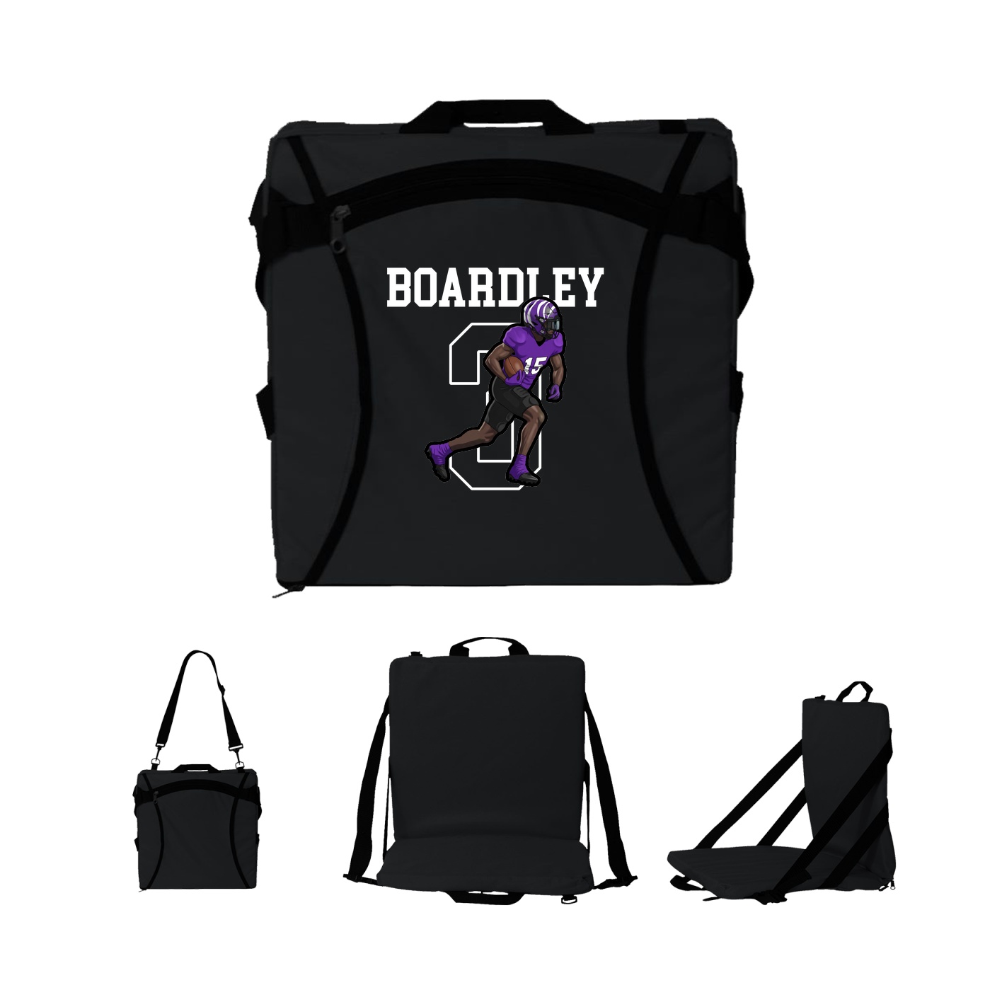 Folding Stadium Seat — Shirsey in Black
