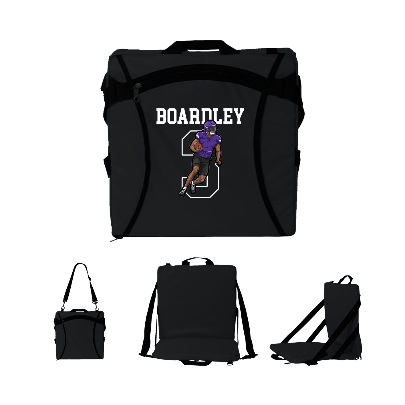 Folding Stadium Seat — Shirsey in Black