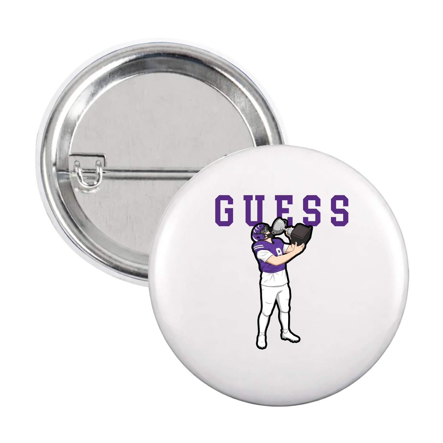 Game Day Button — Shirsey in White