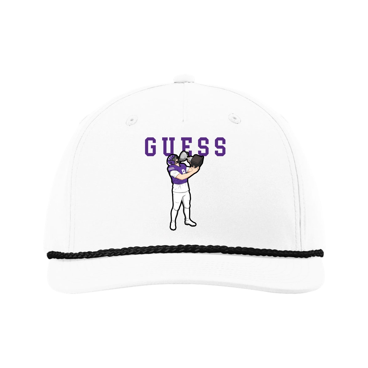 Five-Panel Classic Rope Cap — Shirsey in White