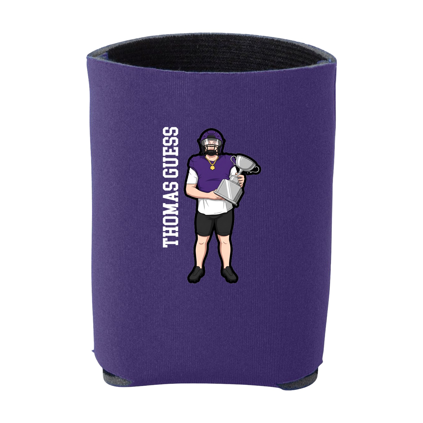 Can Holder — Name Vertical in Purple