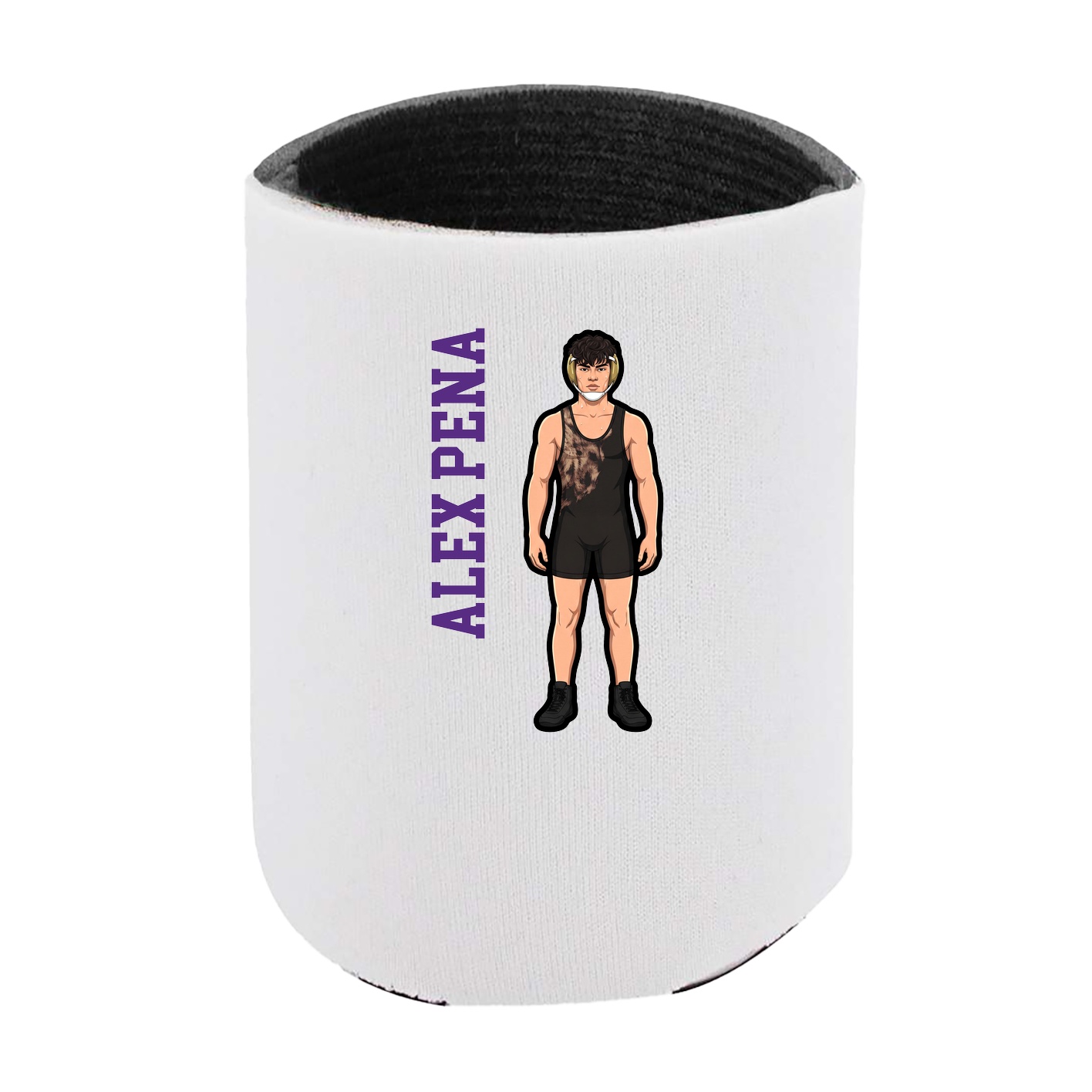 Can Holder — Name Vertical in White