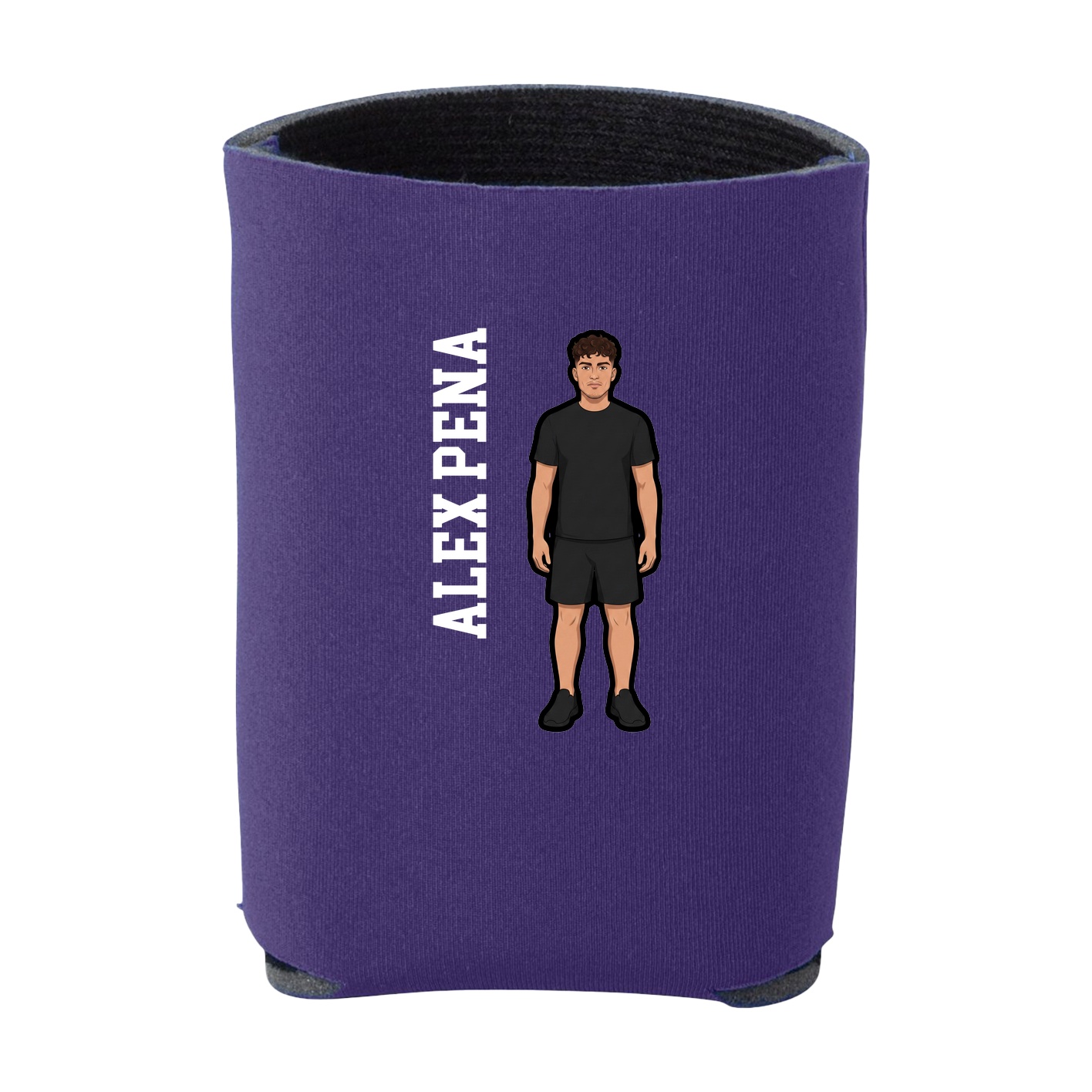 Can Holder — Name Vertical in Purple