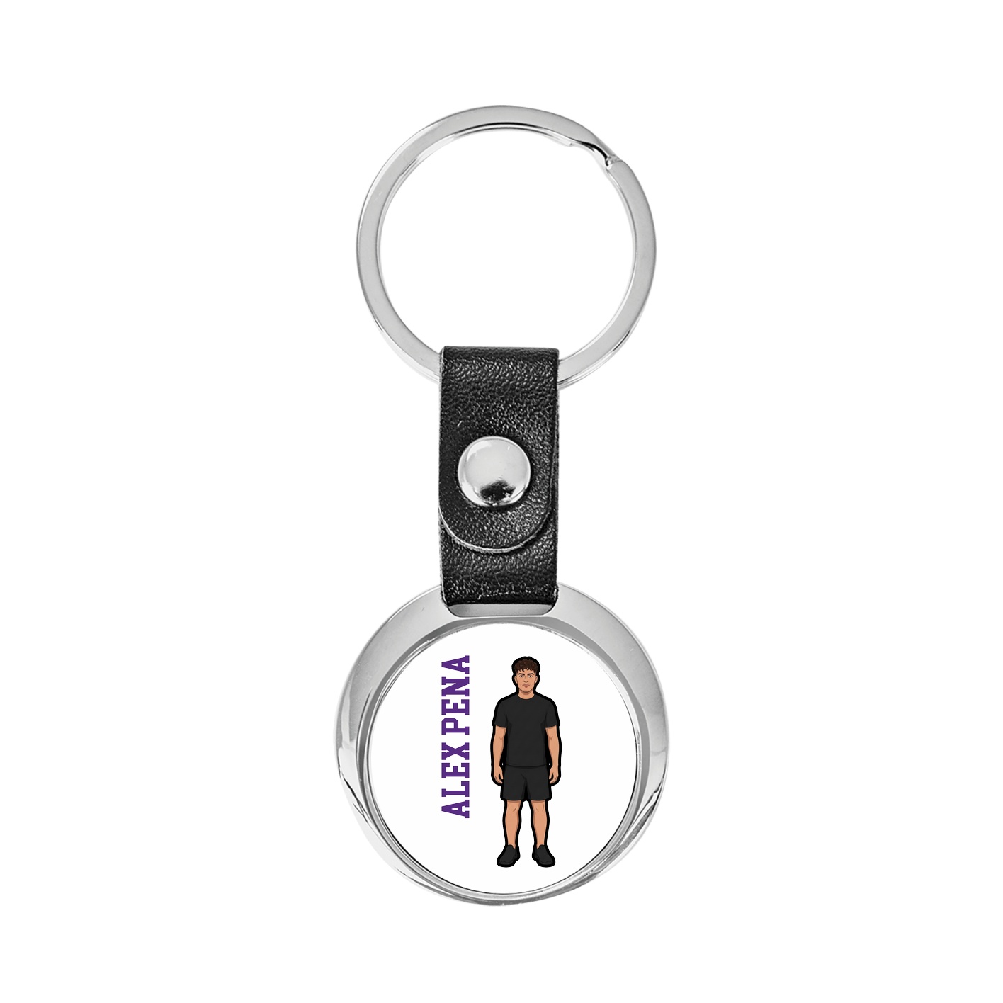 Key Chain — Name Vertical in Classic