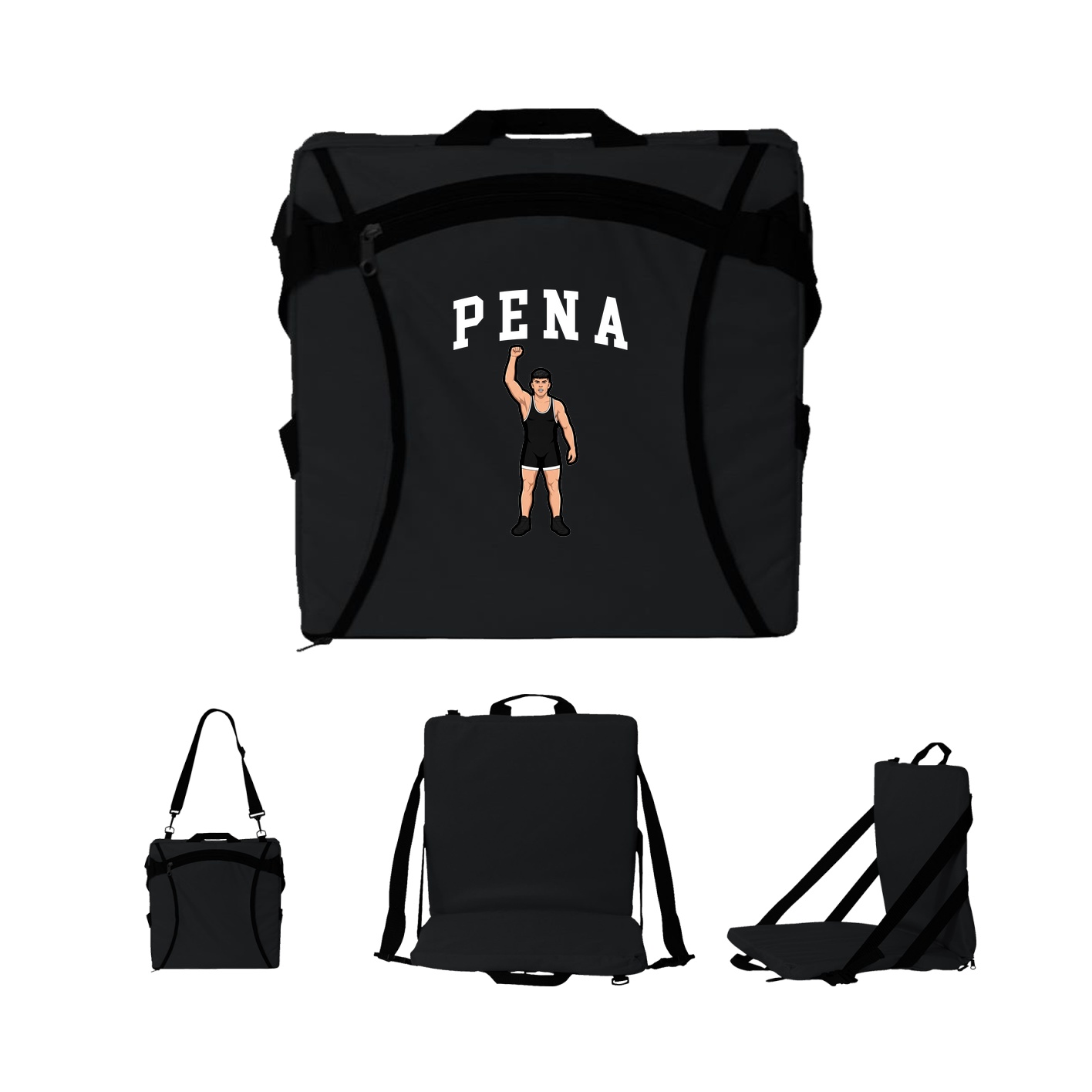 Folding Stadium Seat — Shirsey in Black