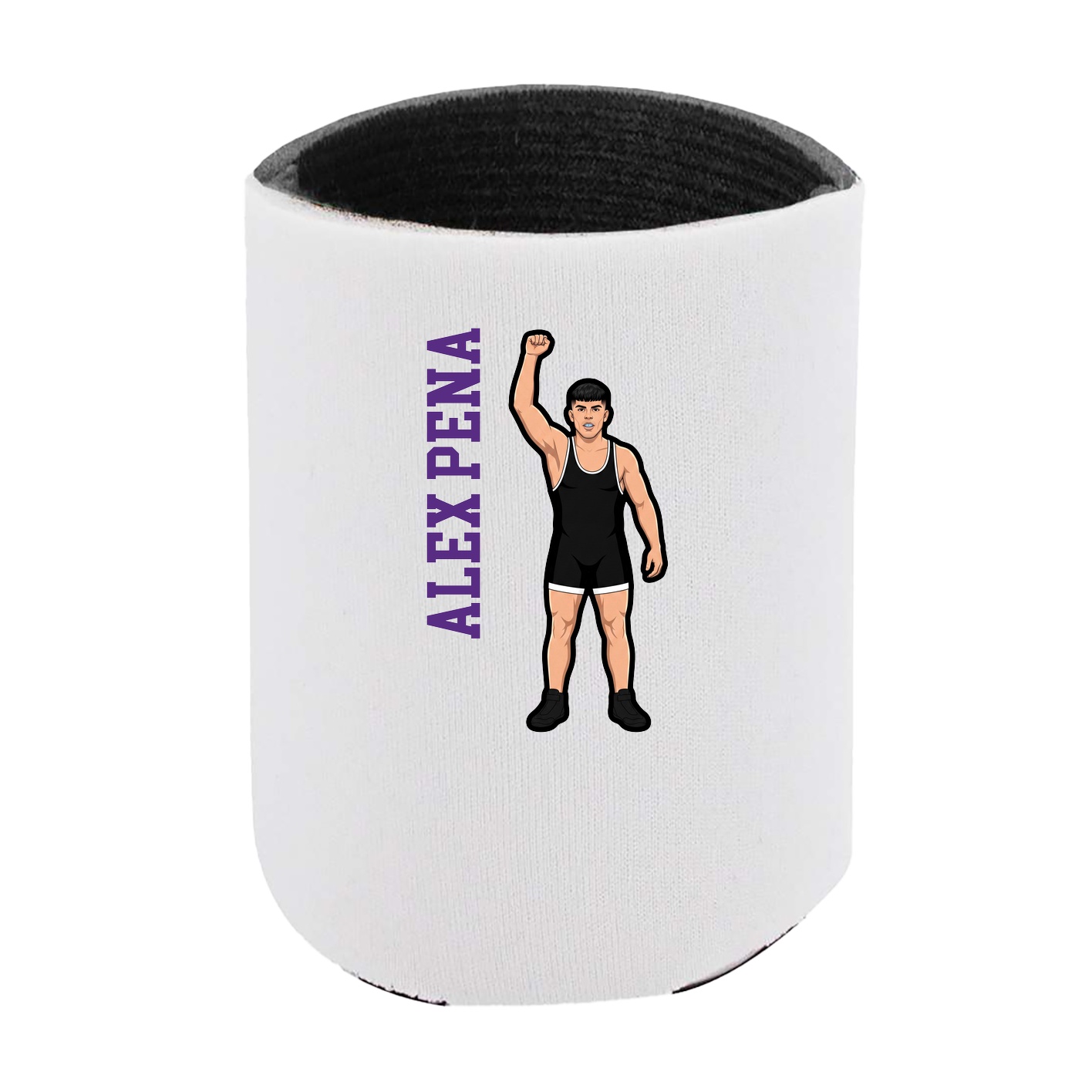 Can Holder — Name Vertical in White