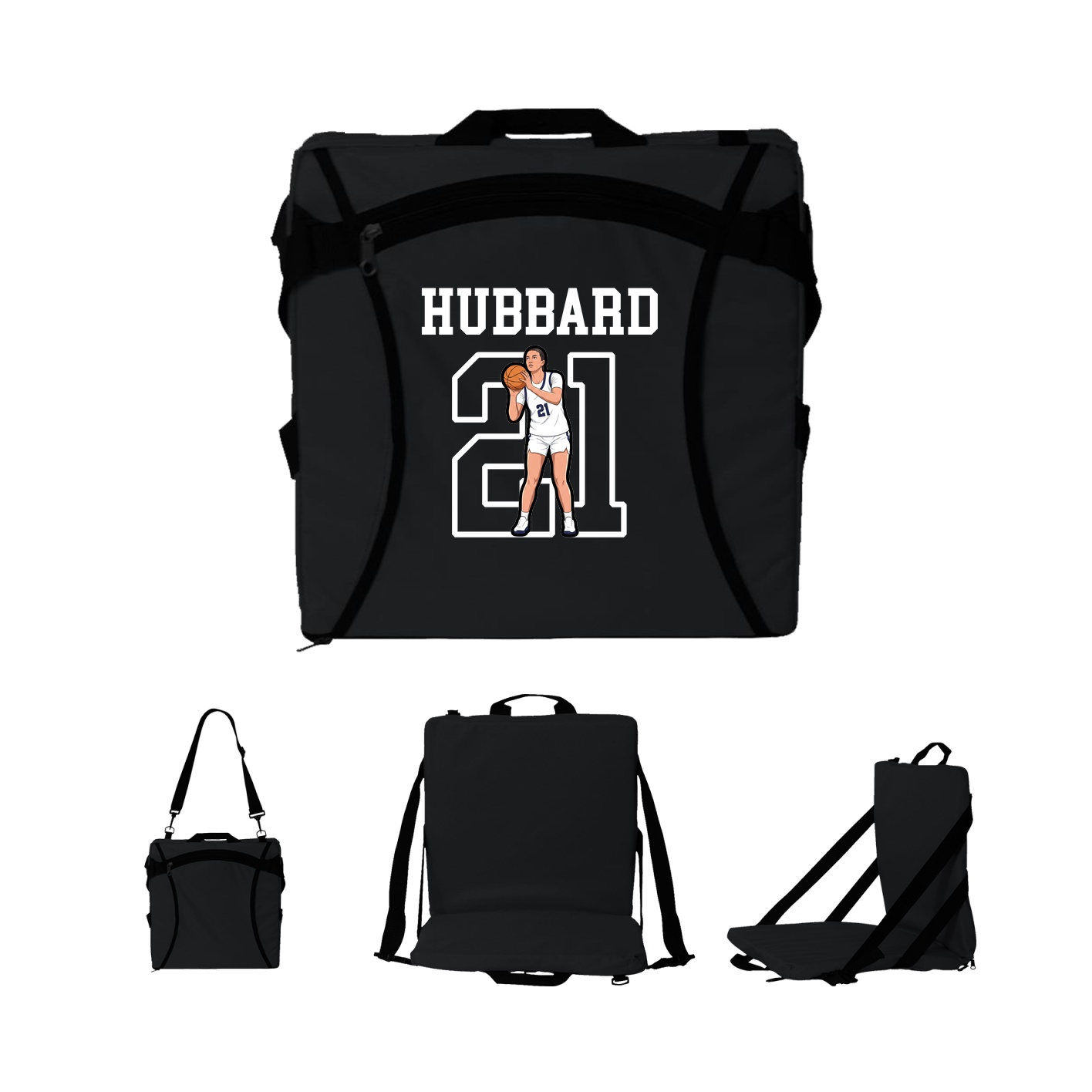 Folding Stadium Seat — Shirsey in Black