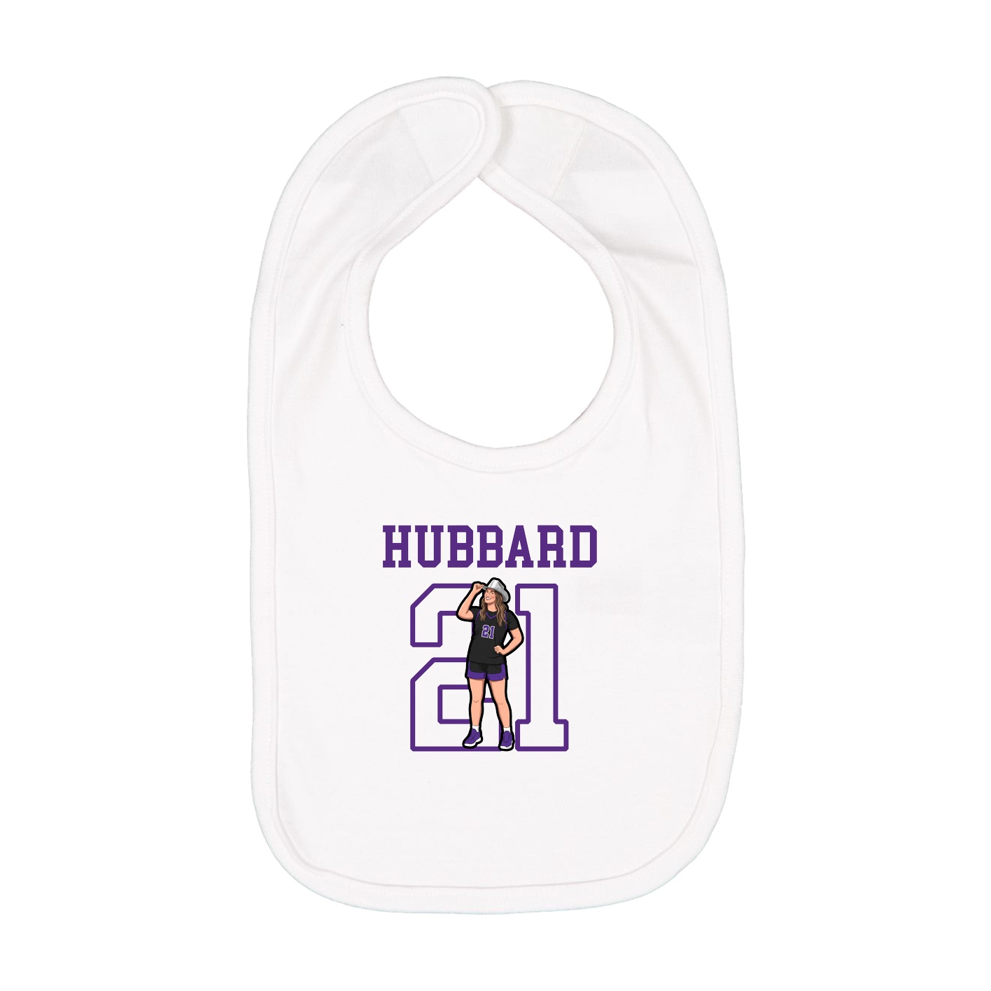 Infant Bib — Shirsey in White