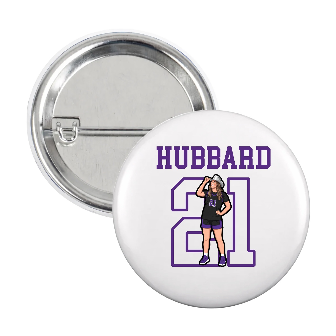 Game Day Button — Shirsey in White