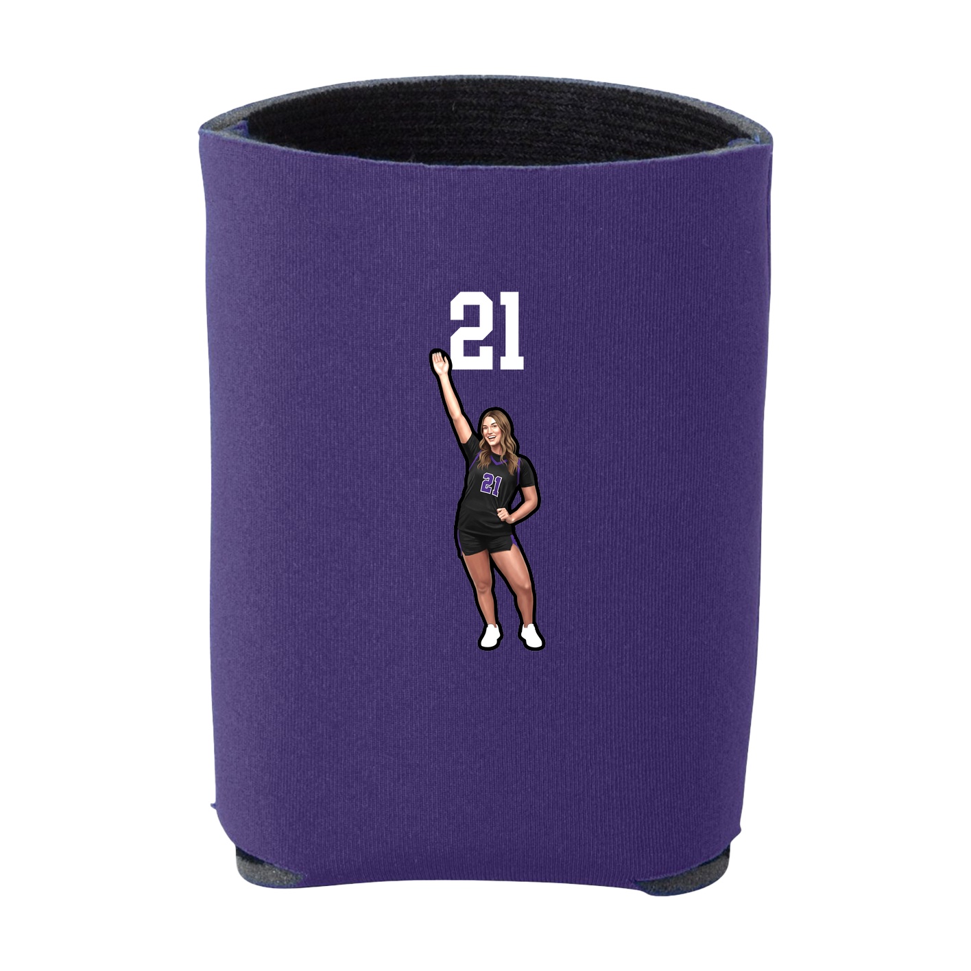 Can Holder — Number Top in Purple