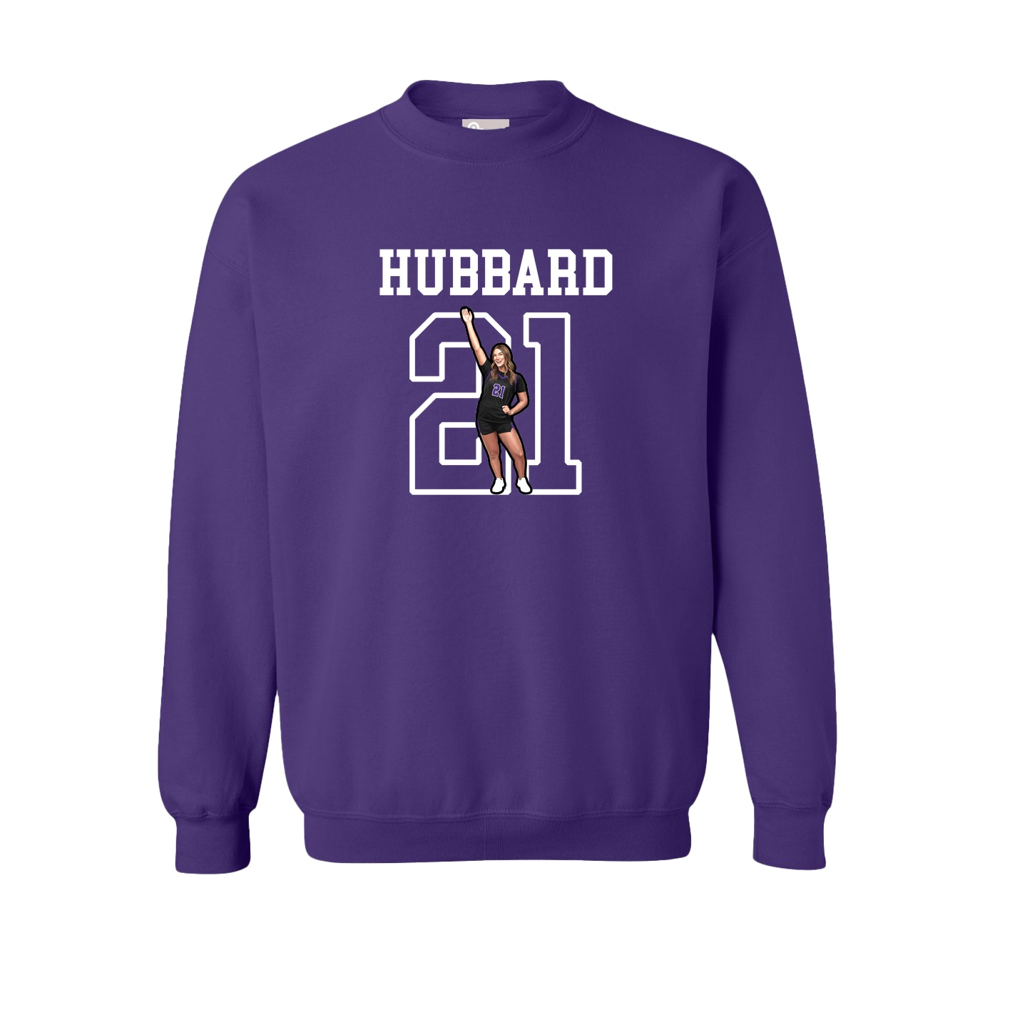 Fleece Crew — Shirsey in Purple