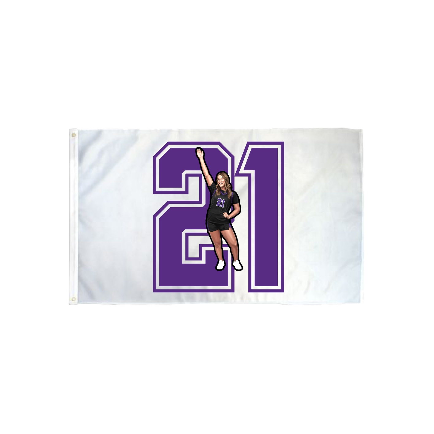 3x5 Flag — Number in Classic