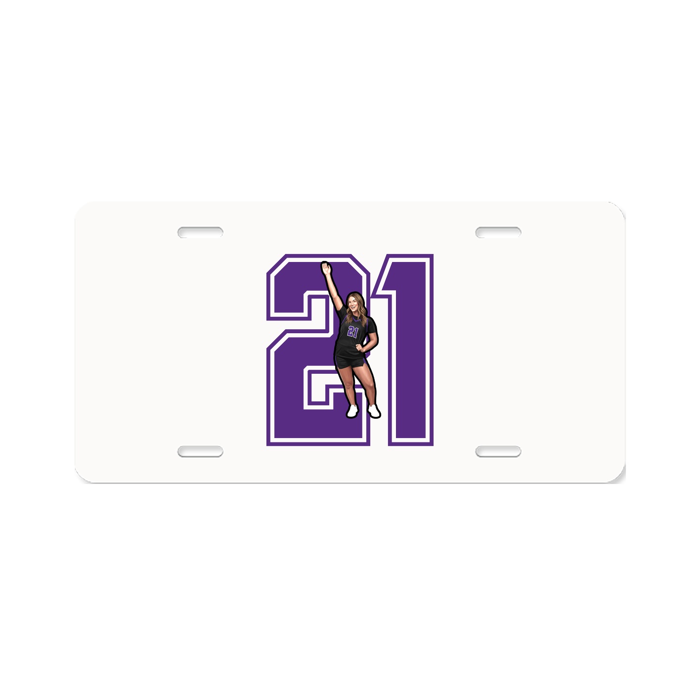 License Plate — Number in Classic