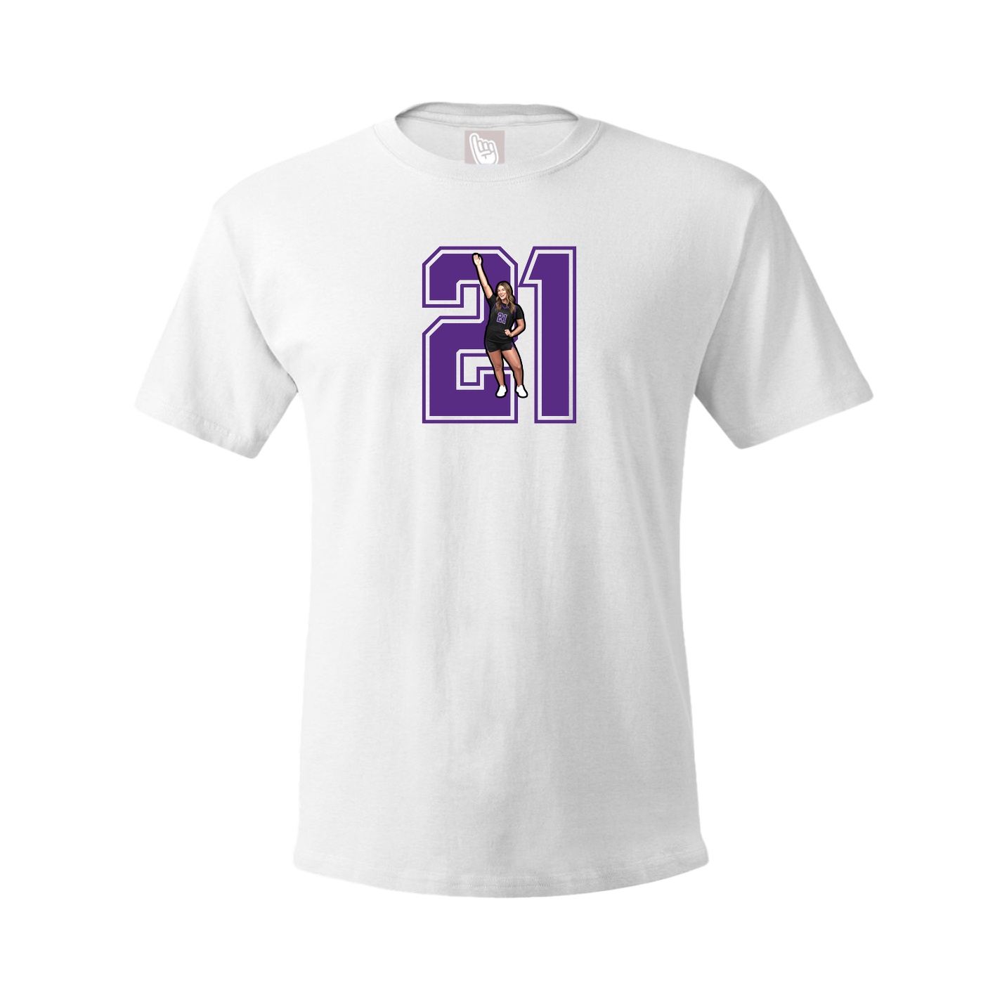 Tee — Number in White