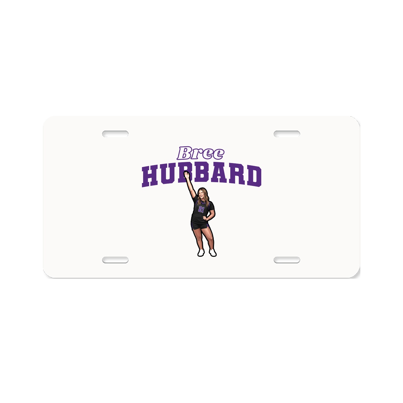 License Plate — Name Arch in Classic