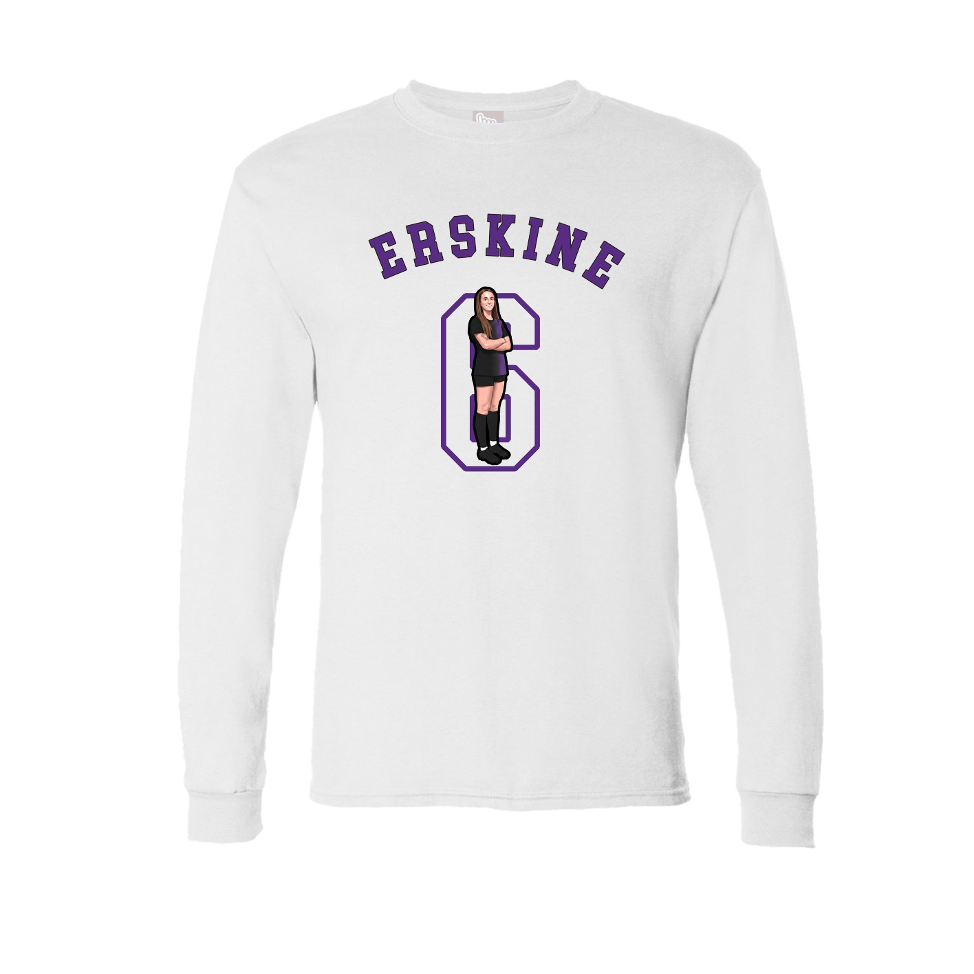 Long Sleeve Tee — Shirsey Arch in White