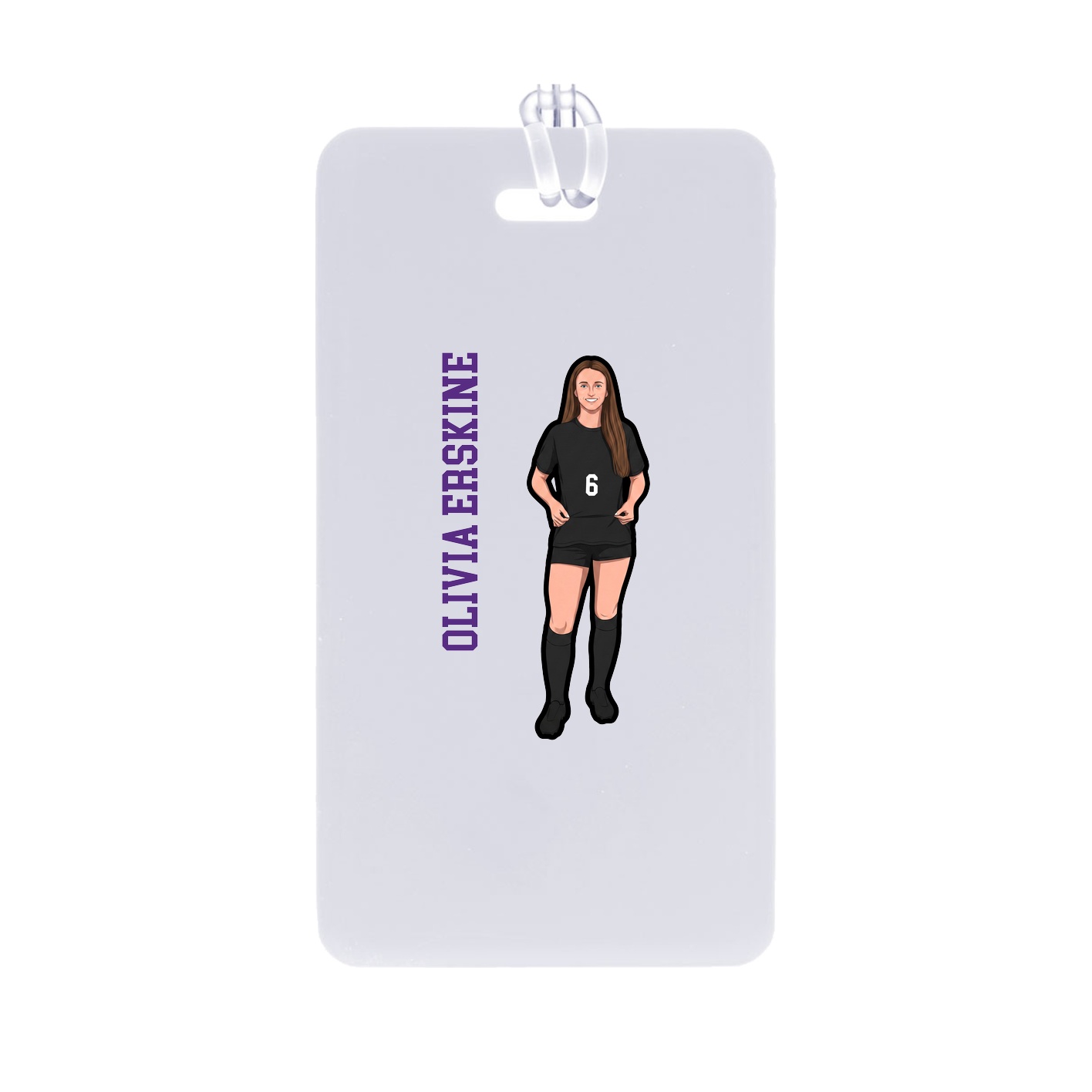 Bag Tag — Name Vertical in Classic