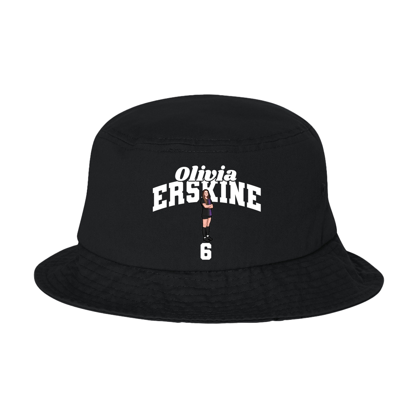 Bucket Cap — Signature Arch in Black