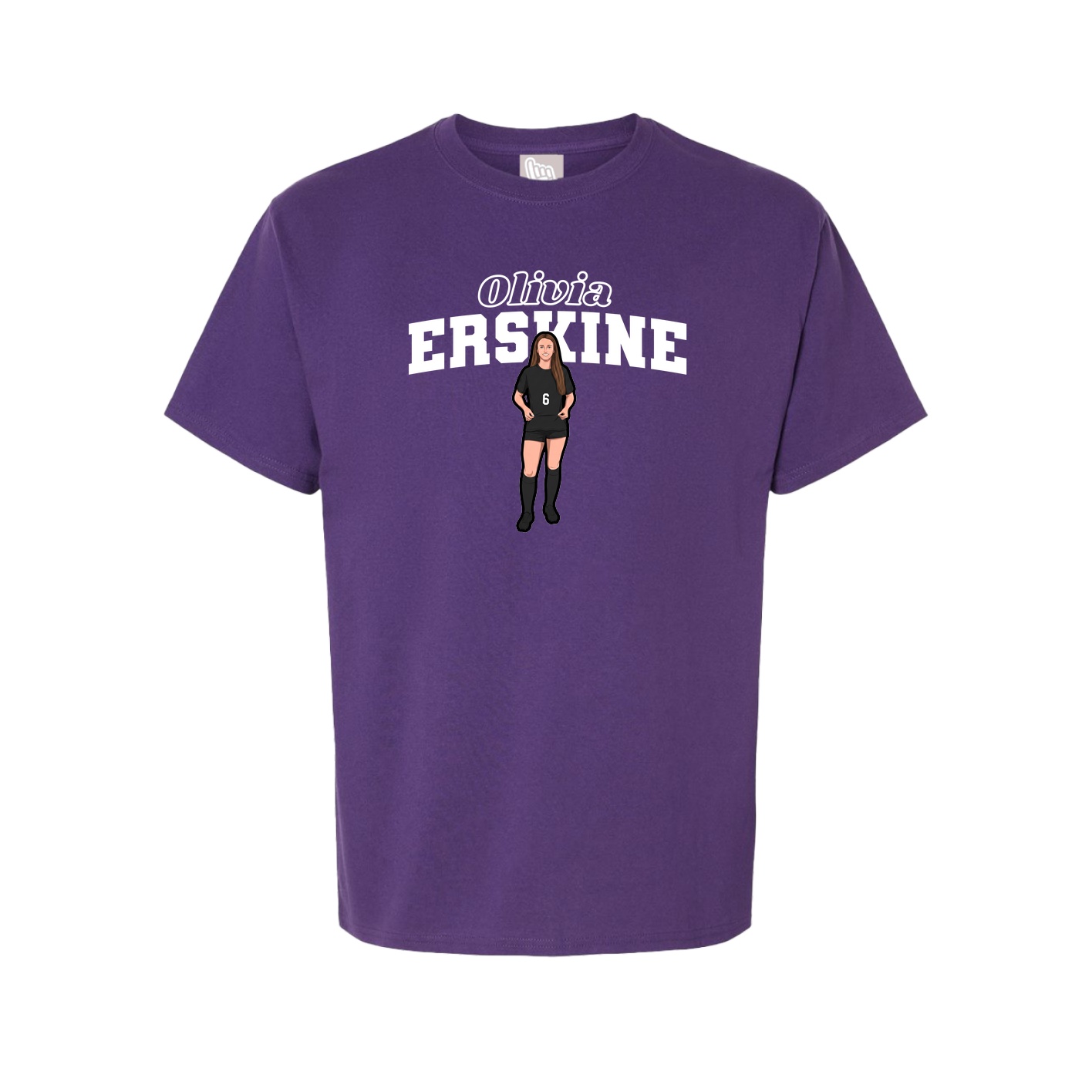 Tee — Name Arch in Purple
