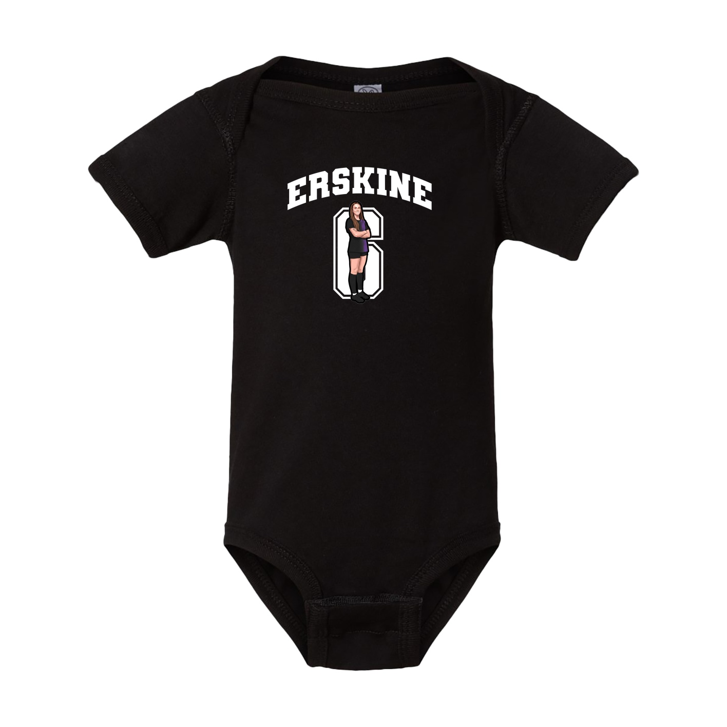 Baby Onesie — Number in Black