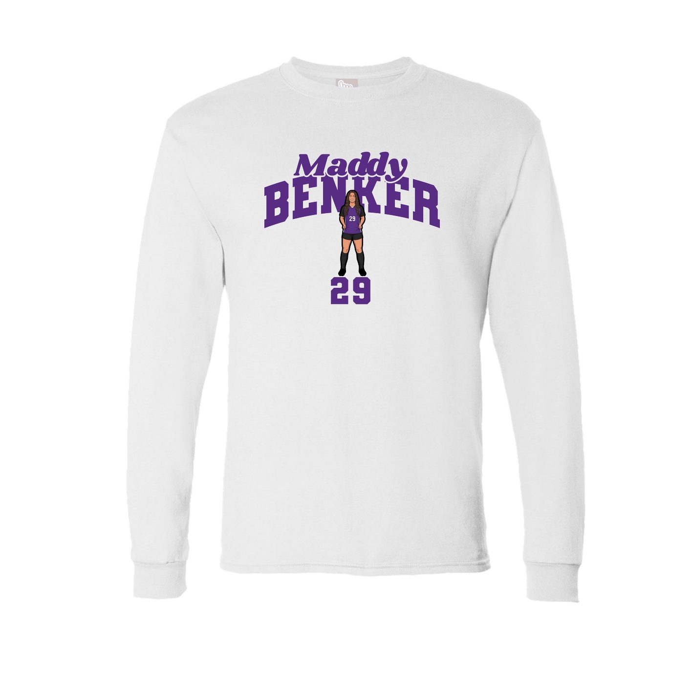 Long Sleeve Tee — Signature Arch in White