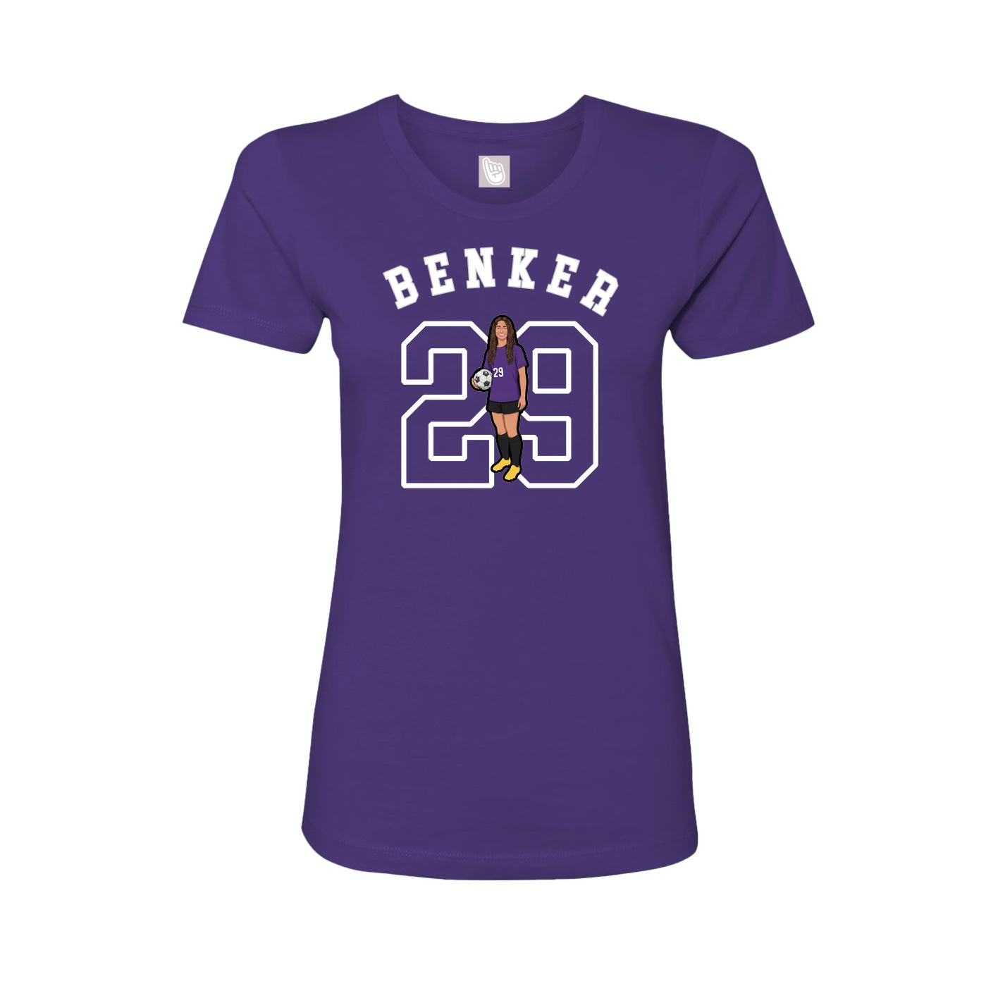 Fitted Women's Tee — Shirsey Arch in Purple
