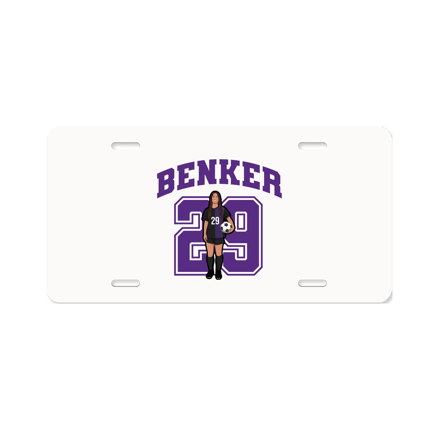 License Plate — Number in Classic