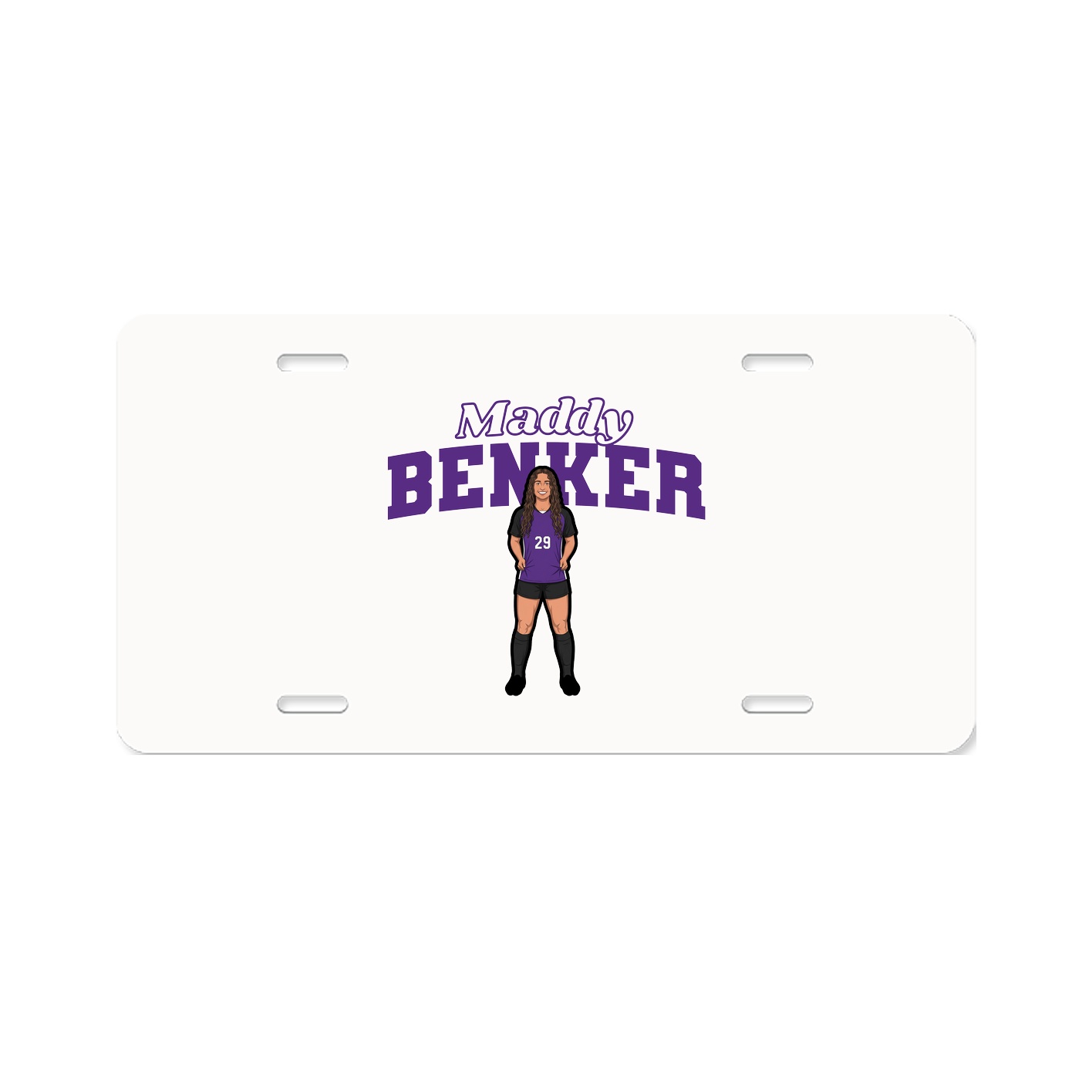 License Plate — Name Arch in Classic
