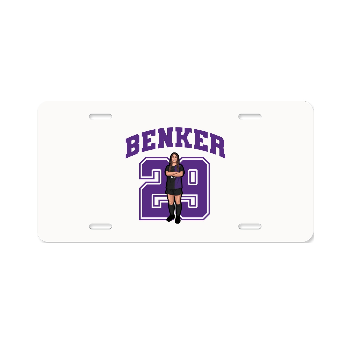 License Plate — Number in Classic
