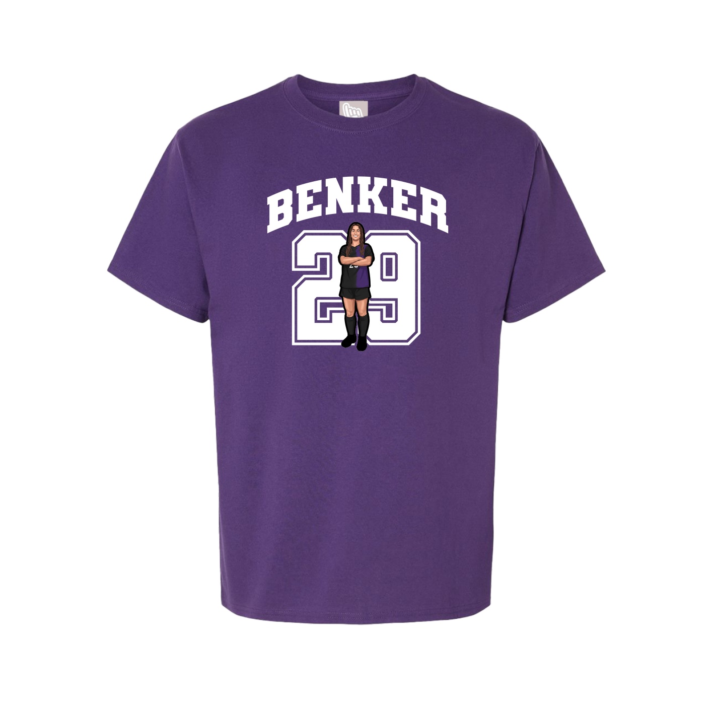 Youth Tee — Number in Purple