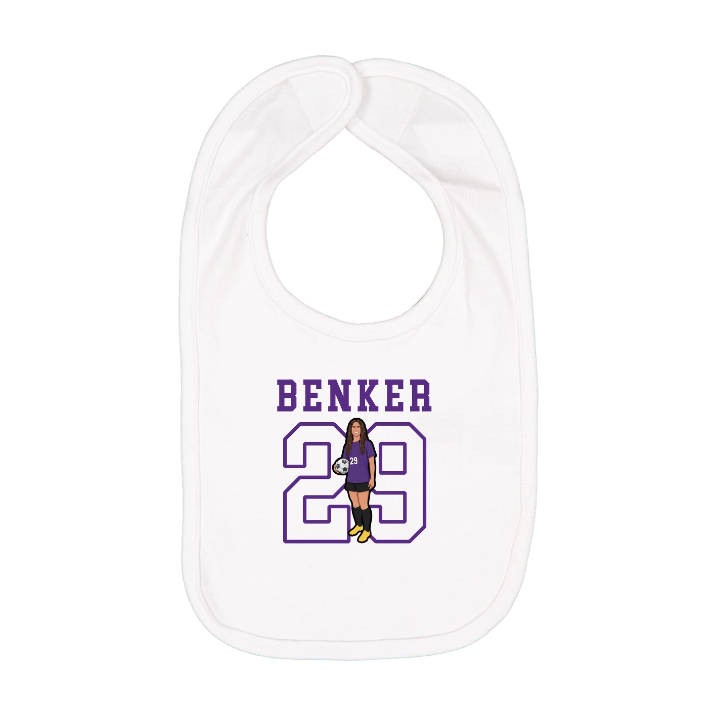 Infant Bib — Shirsey in White