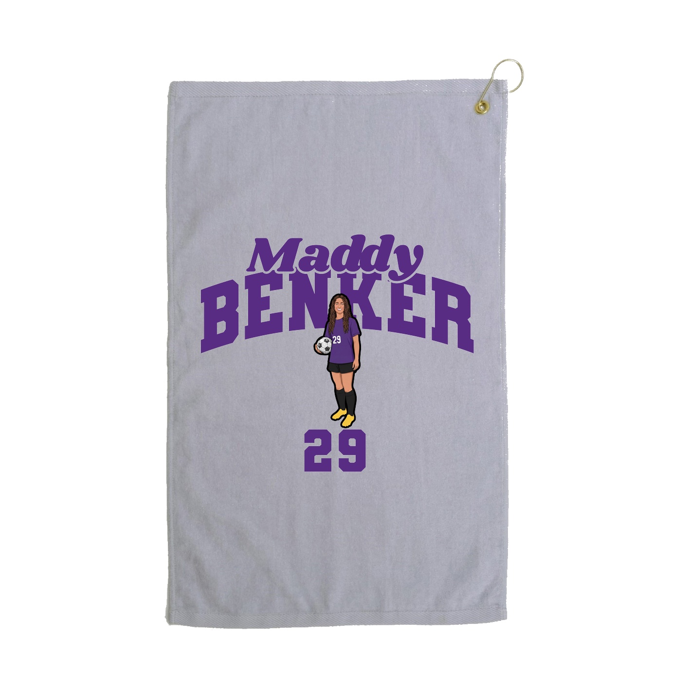 Golf Towel — Signature Arch in Grey