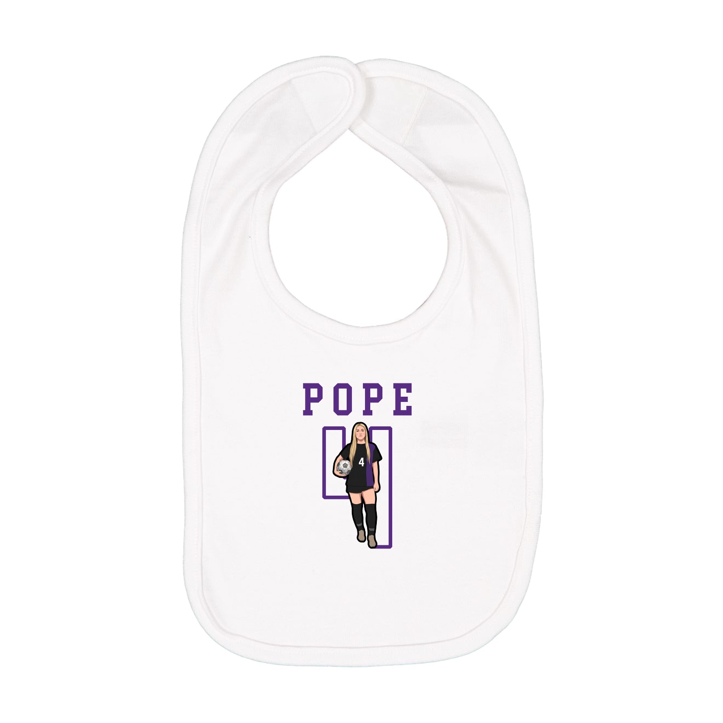 Infant Bib — Shirsey in White