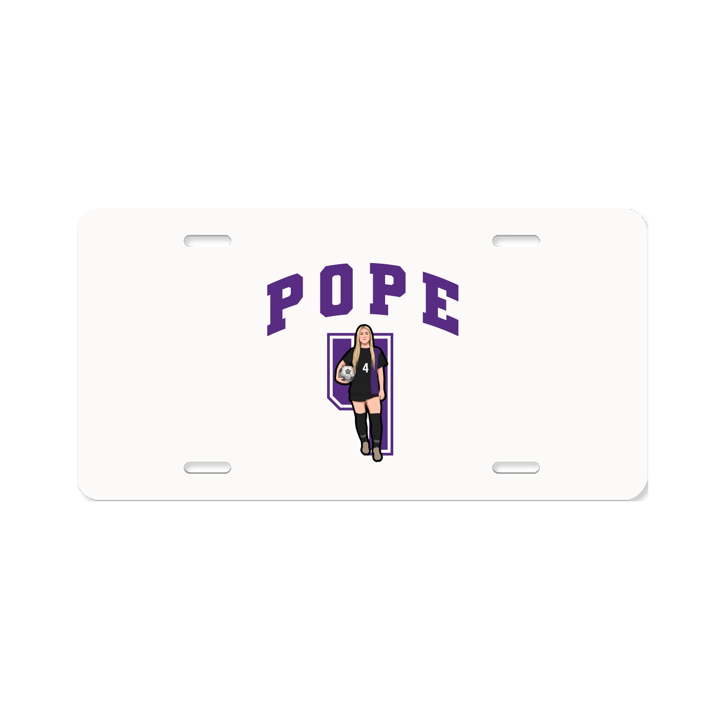 License Plate — Number in Classic