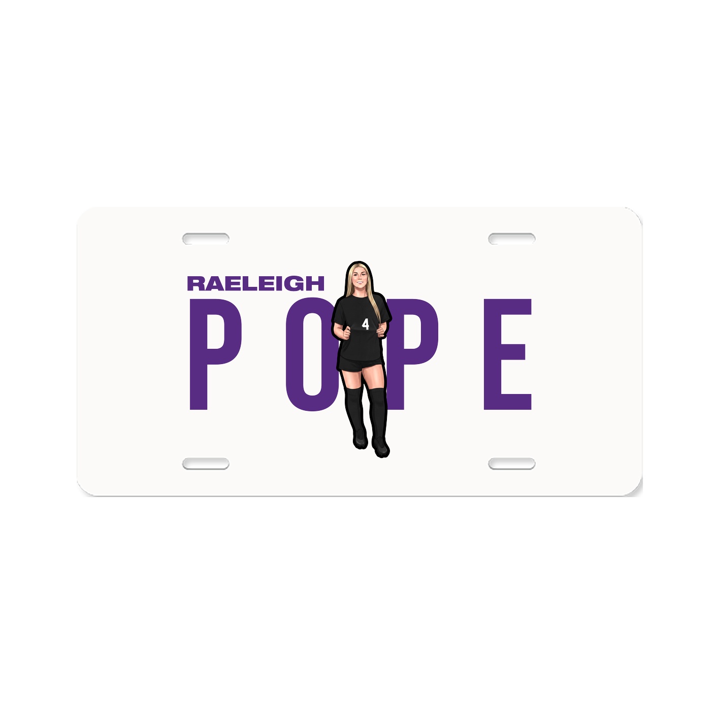License Plate — Player Name in Classic