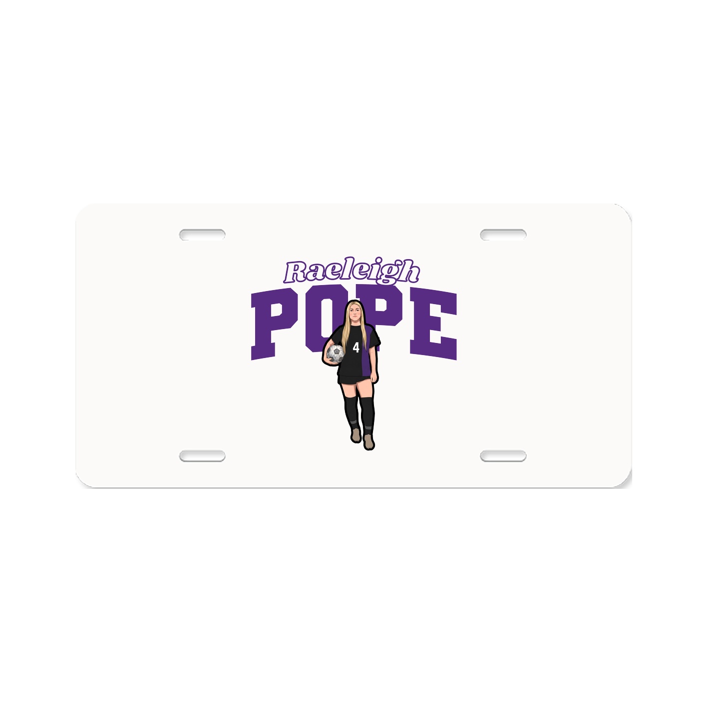 License Plate — Name Arch in Classic