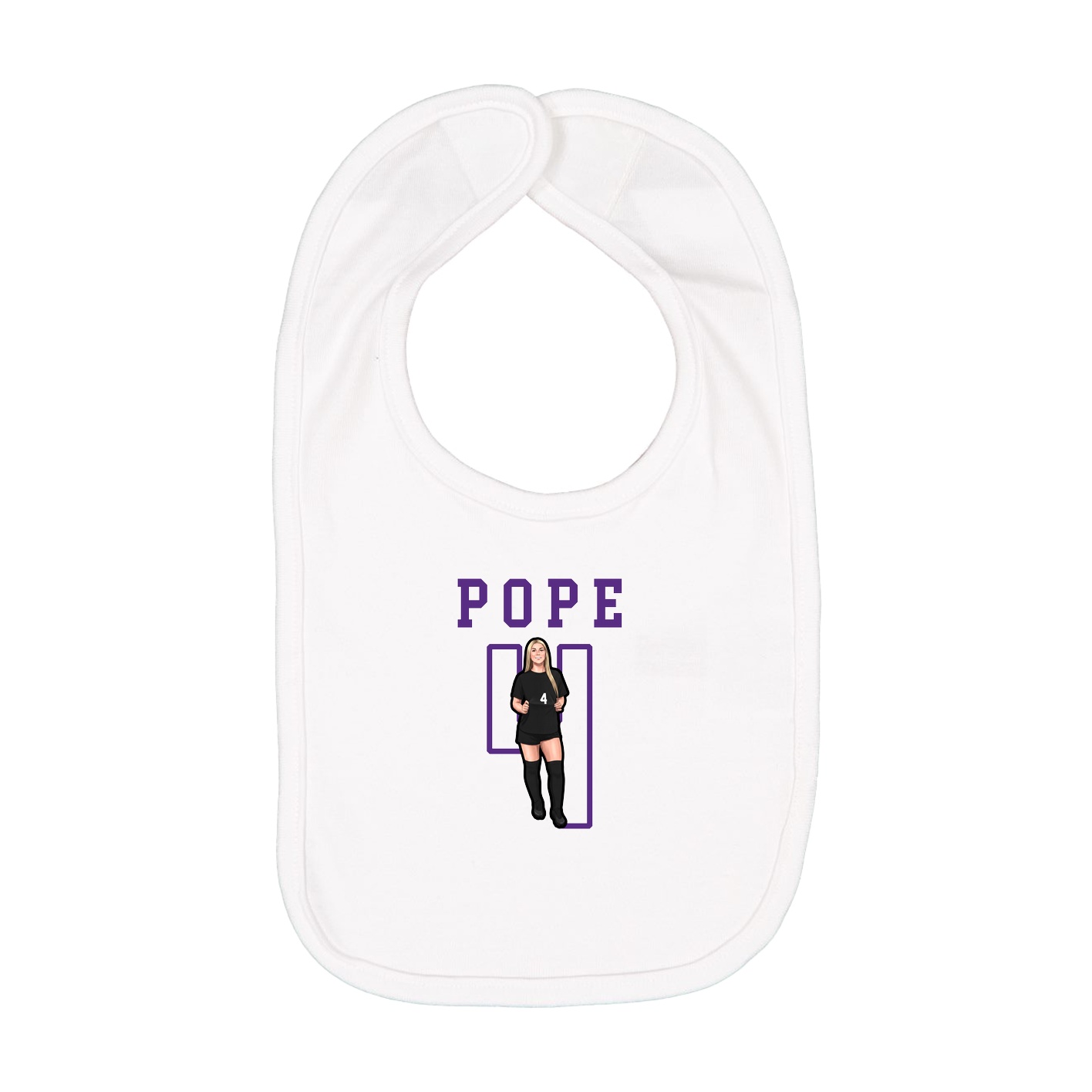 Infant Bib — Shirsey in White