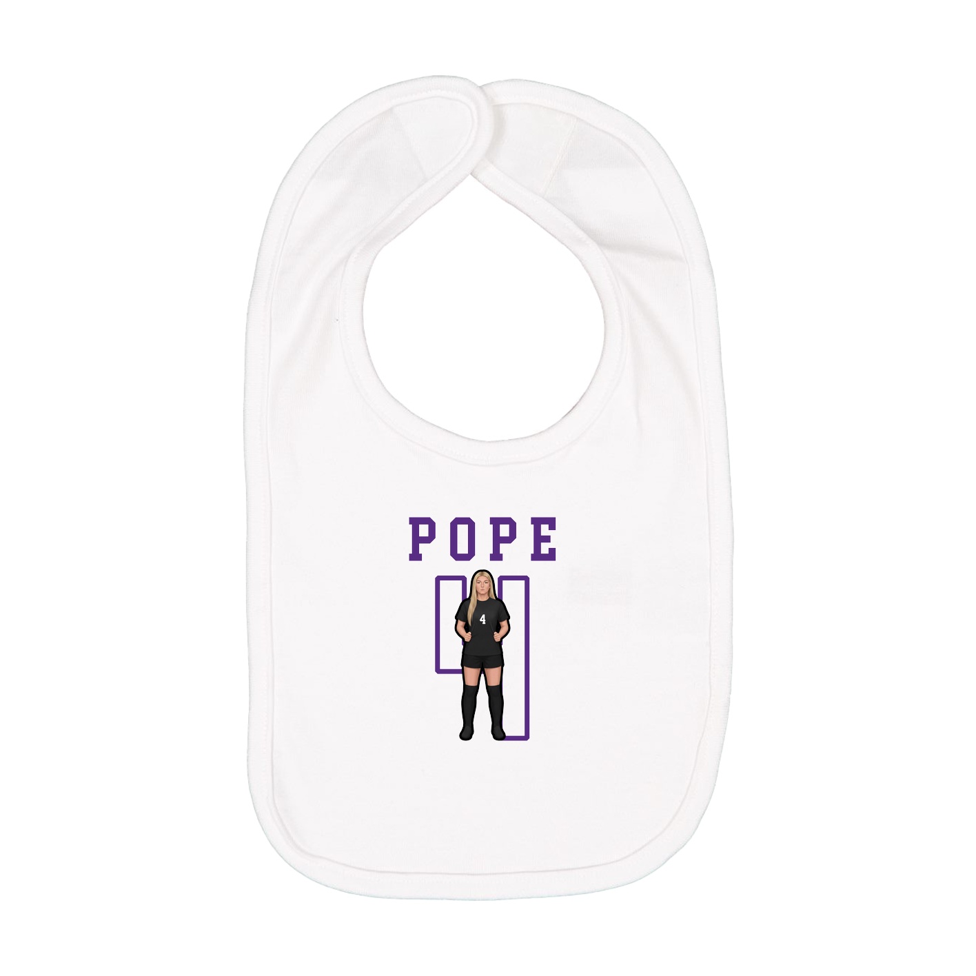 Infant Bib — Shirsey in White