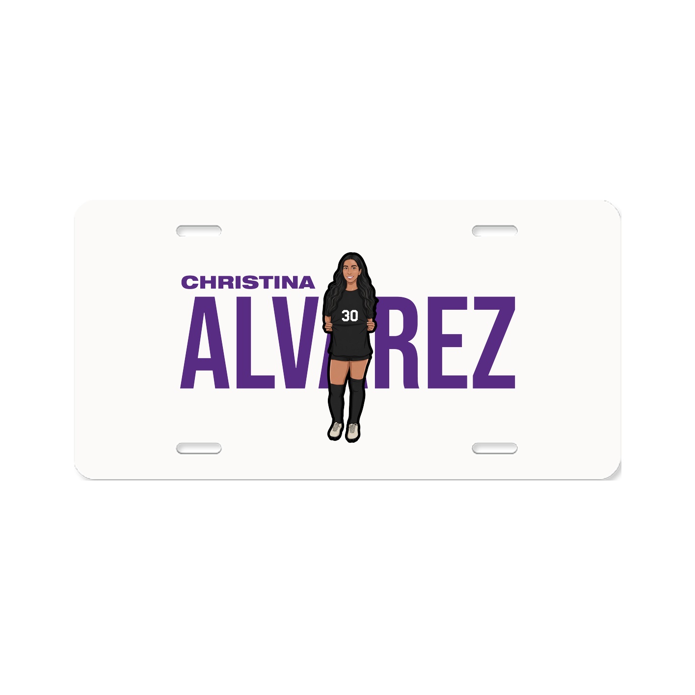 License Plate — Player Name in Classic