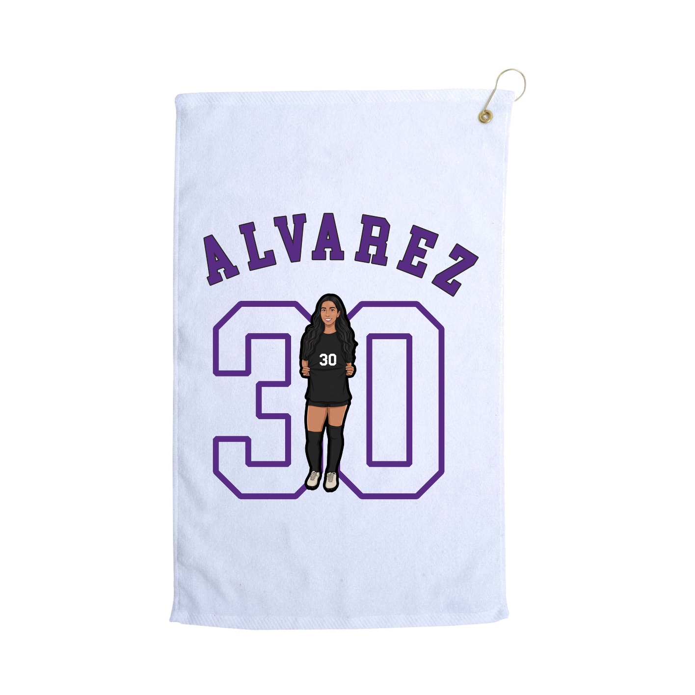 Golf Towel — Shirsey Arch in White
