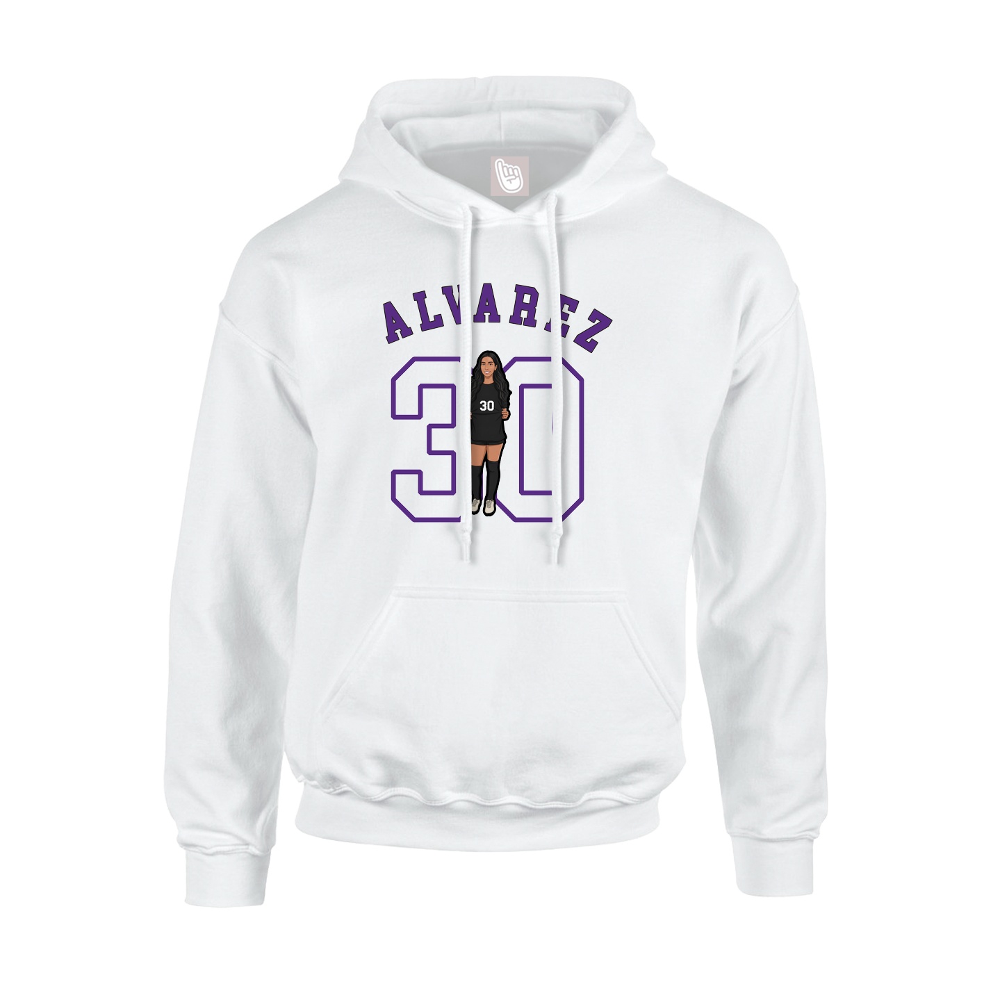 Youth Hoodie — Shirsey Arch in White