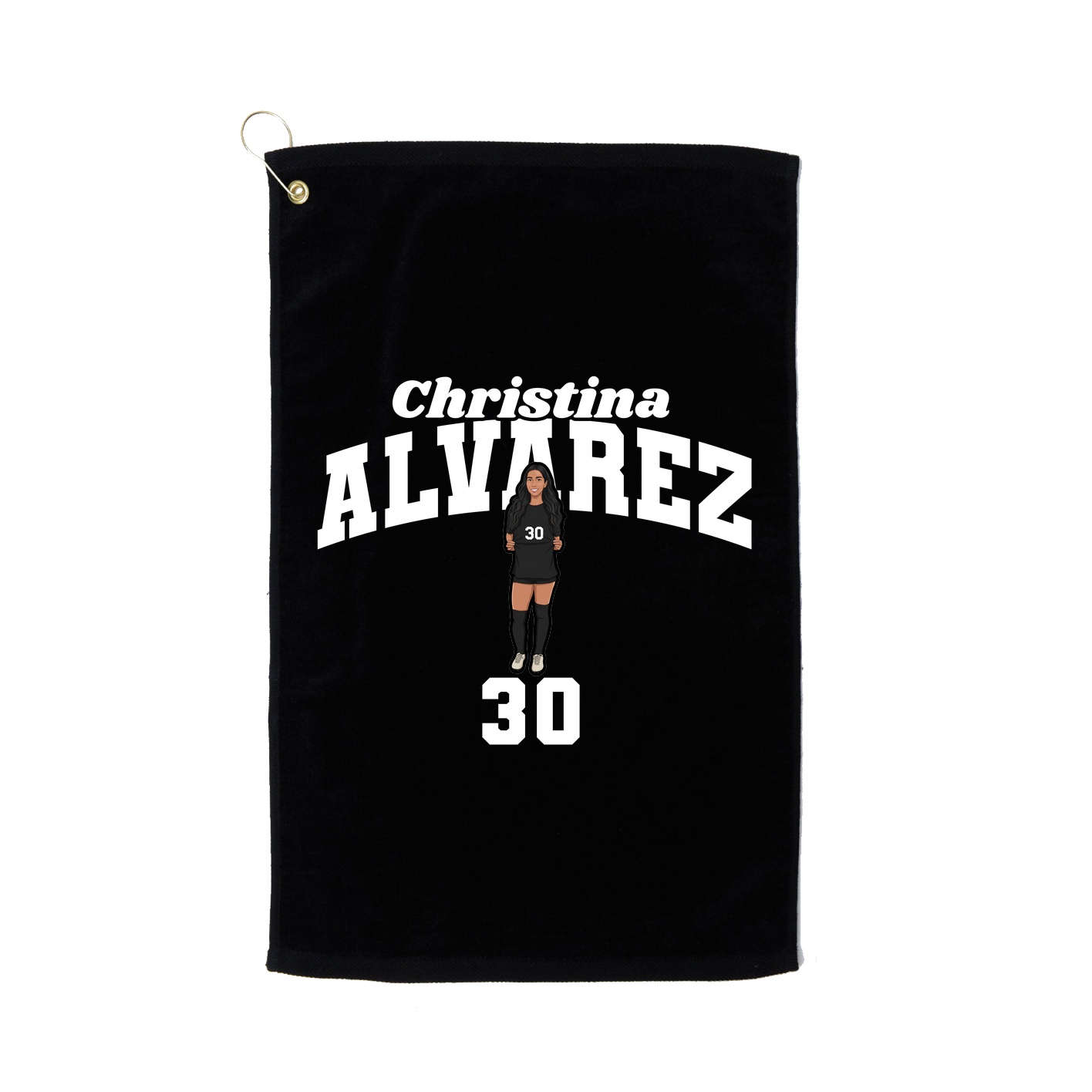 Golf Towel — Signature Arch in Black