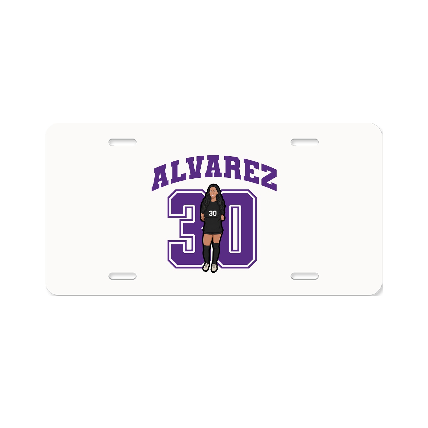 License Plate — Number in Classic