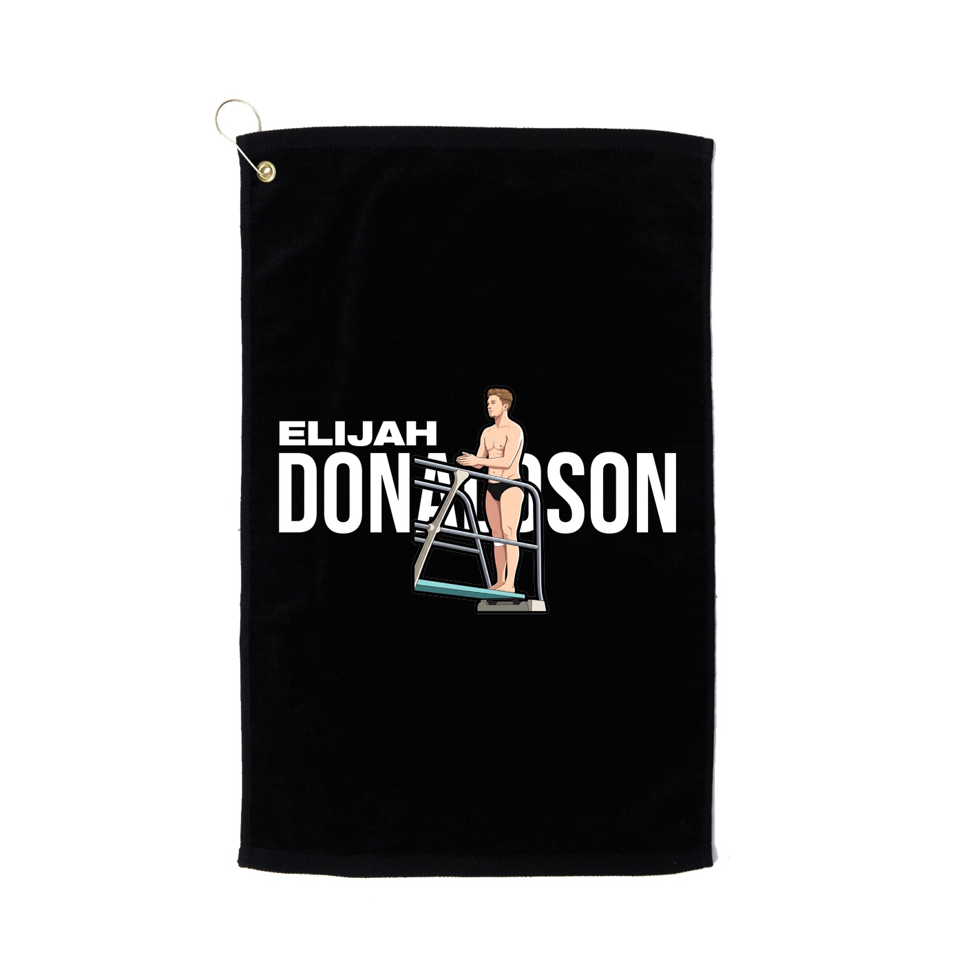 Golf Towel — Player Name in Black