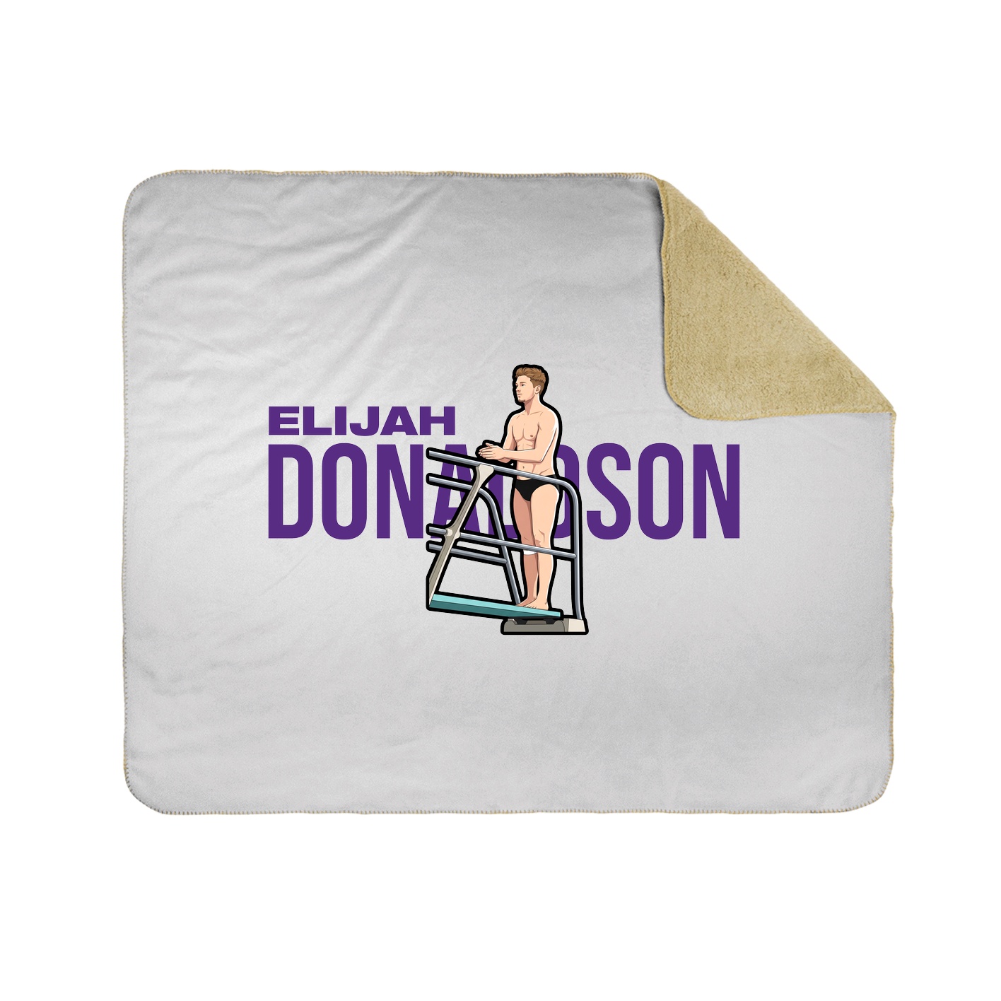 Throw Blanket — Player Name in White