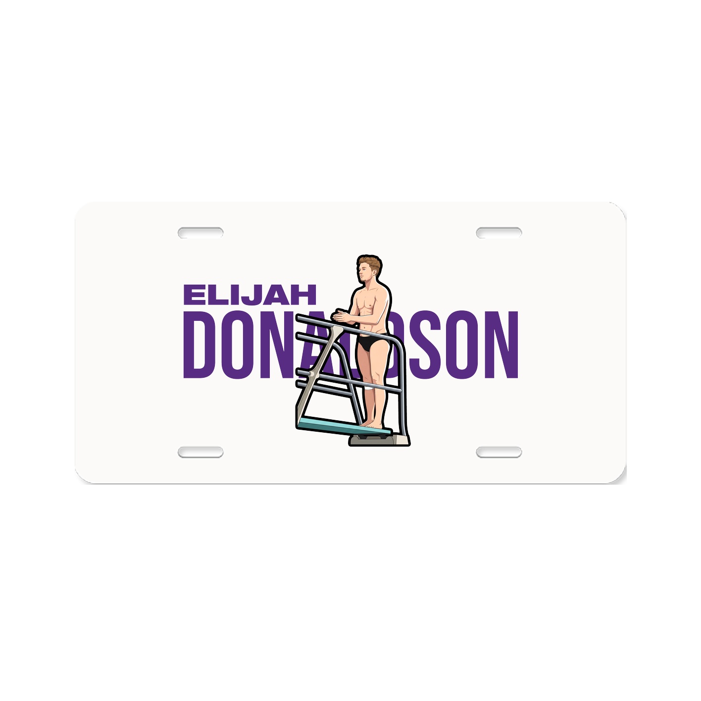 License Plate — Player Name in Classic