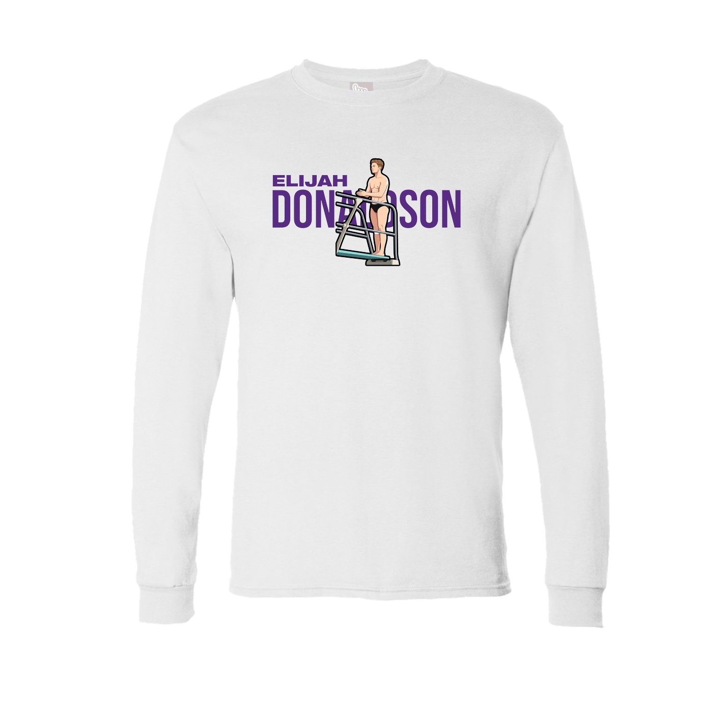 Long Sleeve Tee — Player Name in White